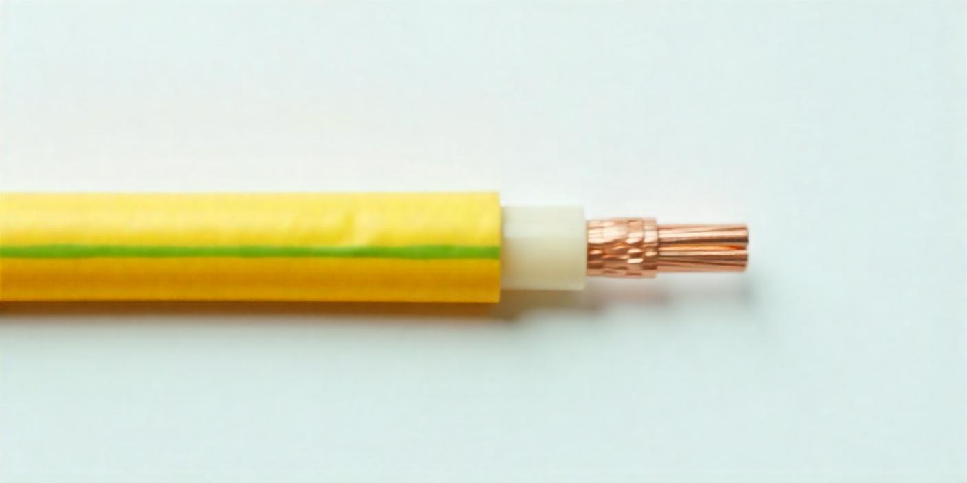 kabel warna kuning-hijau